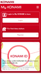Mobile Screenshot of my.konami.net